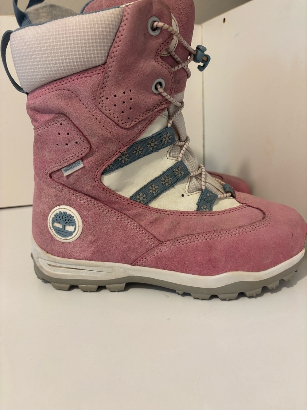 Timberland Pink Suede Women's Waterproof Winter Snow Boots